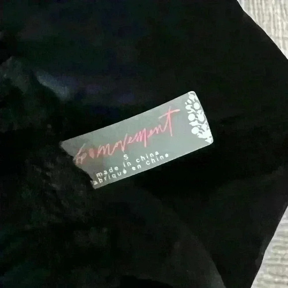 FP Movement High Rise Boxer Inspired Active Shorts | S | Black | Triangle Logo - Picture 5 of 12